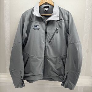 Patagonia Gray Softshell Mens Medium Jacket Middlebury Ski Team Fleece READ